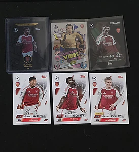 Topps Match Attax Arsenal 6-Card Lot - RARE Black Edge Topps Match Attax Arsenal 6-Card Lot - RARE Black Edge