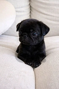 The Charming Black Pug Puppy / Pre order your furry Friend Today !!!