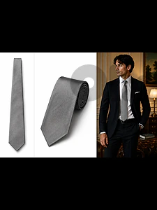 Dolce & Gabbana Silver Striped Tie
