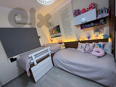 king bedroom and 2 kids beds