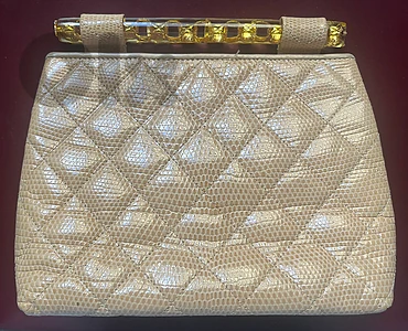Chanel rare authentic vintage lizard handbag Chanel rare authentic vintage lizard handbag