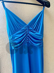 blue long dress