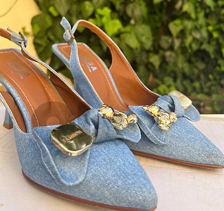 jeans heels