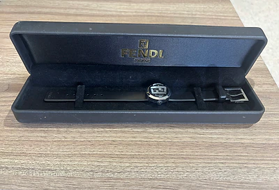 Fendi Logo Dial Watch Black – With Original Fendi Presentation Box