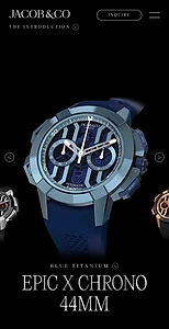 jacob and co epic x blue titanium