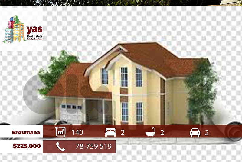 Broumana 140m2 | Mountain View | Need Renovation | Quiet Street | TCH