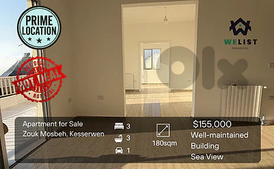 Apartment for sale in Zouk Mosbeh شقة للبيع في زوق مصبح