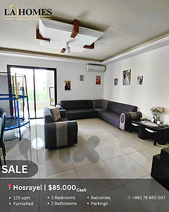 apartment for sale in hosrayel شقة للبيع في حصرايل