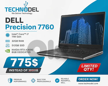 [Used] DELL Precision 7760 i7 11th 6GB 17"