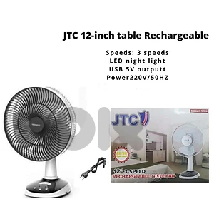 JTC Recharge Fan Original JTC 2026 Battery up to 25 HRS