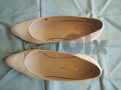 Balizza white shoes (made in Italy, 37.5) - Not Negotiable