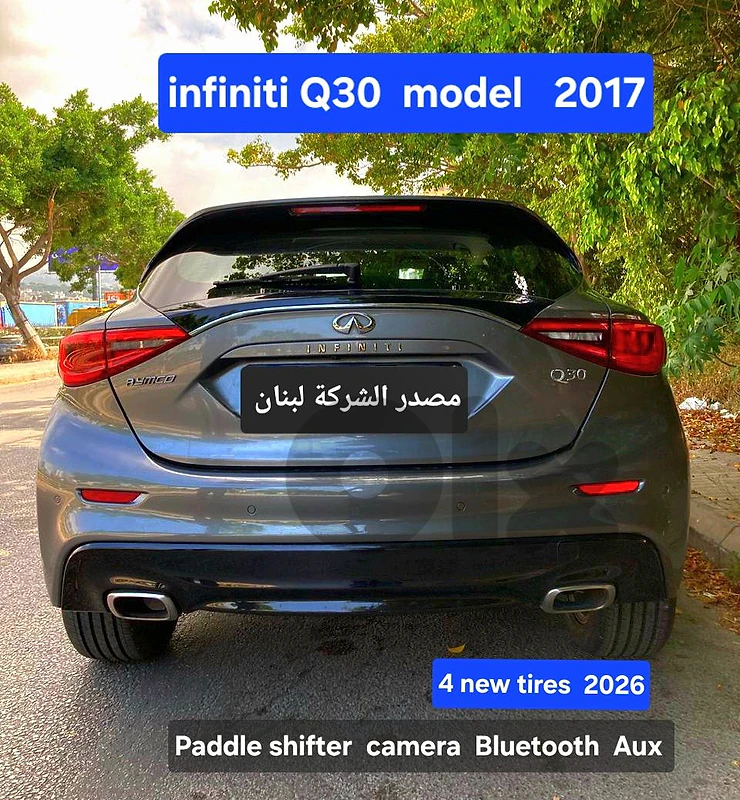 2017 Infiniti Q 30  company source Lebanon 87000 kilometers only