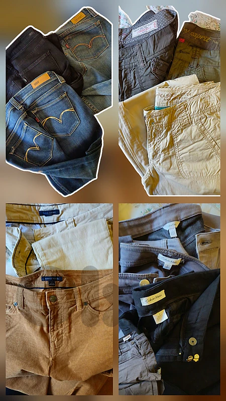 used cloth and shoes, american and european brands
