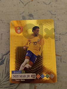 Neymar jr football golden card.