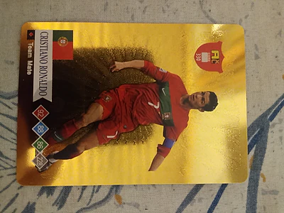 Cristiano Ronaldo football golden card.