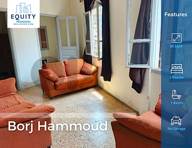 Furnished 90 SQM Apartment For rent In Borj Hammoud #JS476195