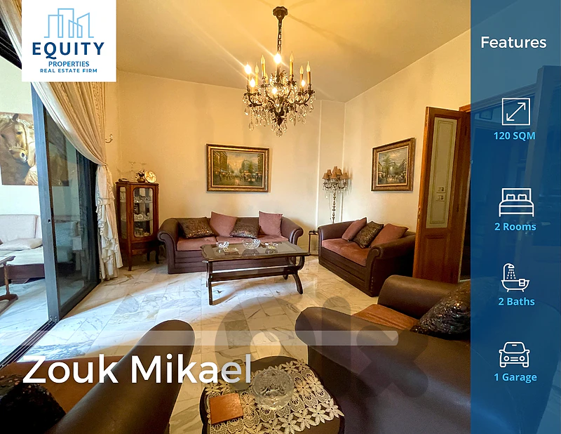 Furnished 120 SQM apartment For Rent In Zouk Mikael #RK47926