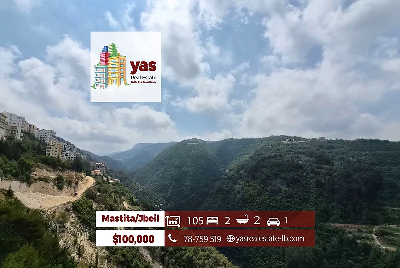 Mastita/Jbeil 105m2 | Prime Location | Mountain & Sea View | MCH