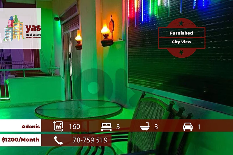 Adonis 160m2 | Furnished | Rent | Prime Location | Catch | JA