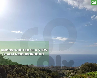 unobstructed sea view, calm area,Safra, Keserouan/صفرا REF#GS137579