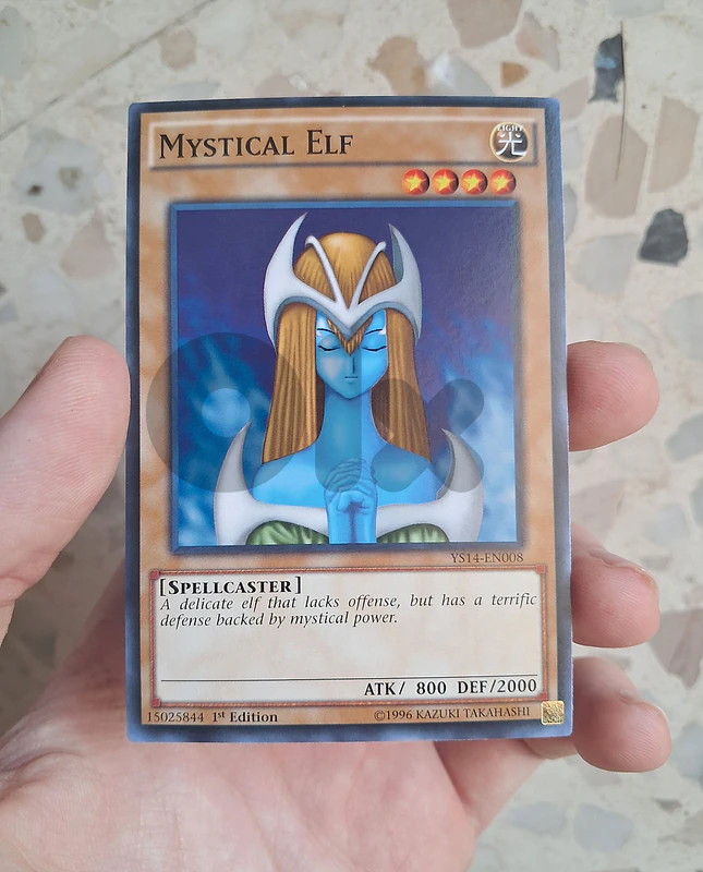 yugioh Mystical Elf Original 1st Edition  yami yugi card