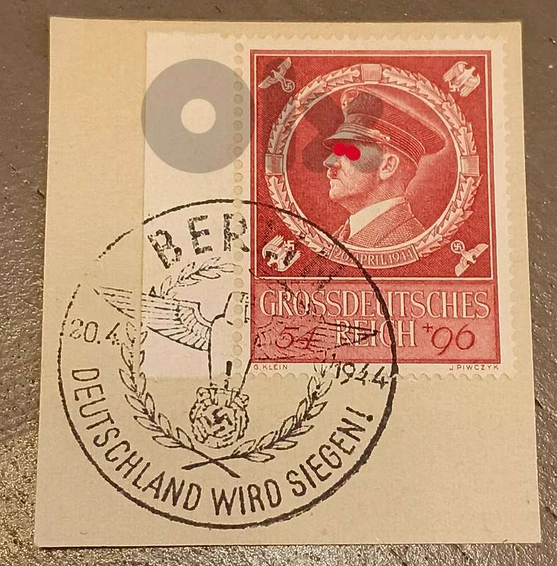 طابع بريدي من الرايخ الألماني لعام 1944 German Reich postal