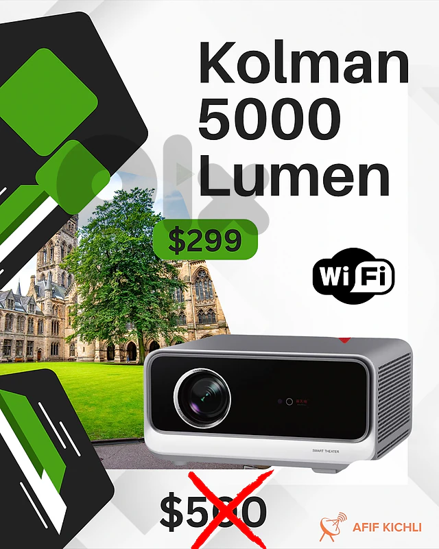 Kolman Projector 5000 Lumens Smart