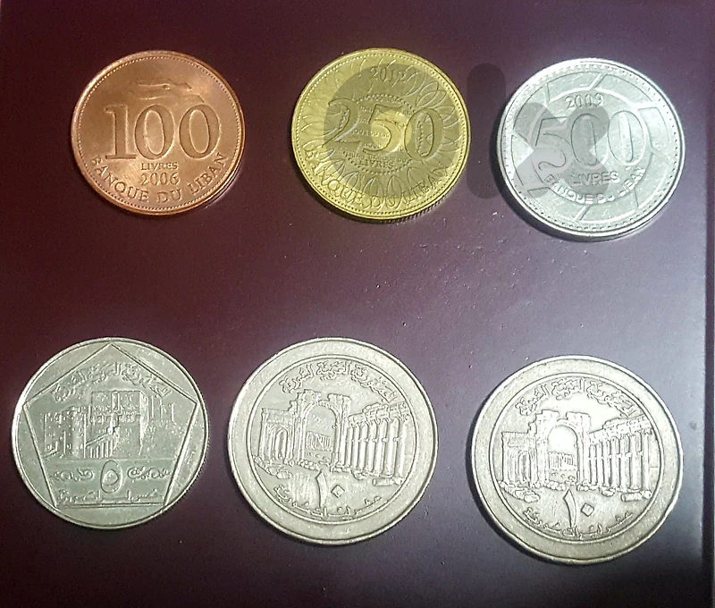 lebanese and syrian old coins 6 for 10 $ only