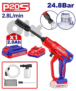cordless pressure cleaner EMTOP one battery مكنة غسيل بطرية