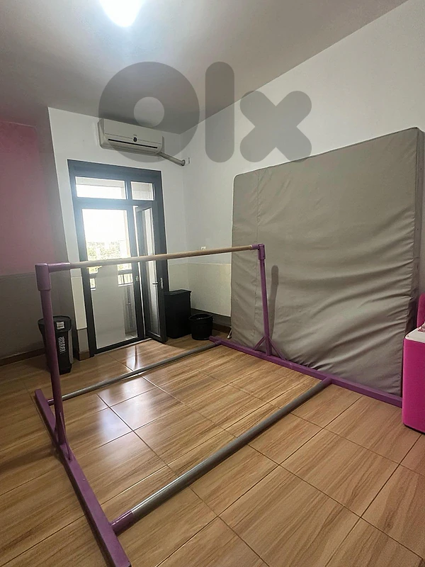 Gymnastics Adjustable bar+ Mattress