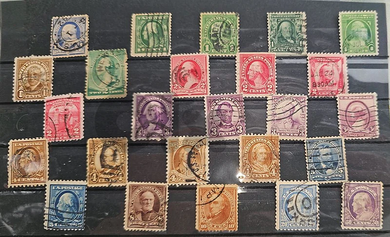 طوابع أمريكية قديمة United States stamps from 1880 till 1920