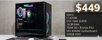 Refurbished/Used PC still in perfect condition never had any OC