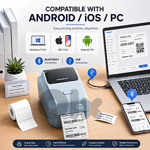 niimbot thermal label printer usb and bluetooth