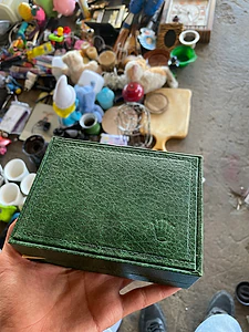 Vintage Rolex Green Leather Watch Box - Ref. 68.00.2 (Original)
