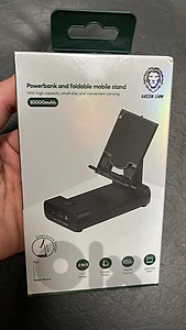 Green lion powerbank and foldable mobile stand 10000mah