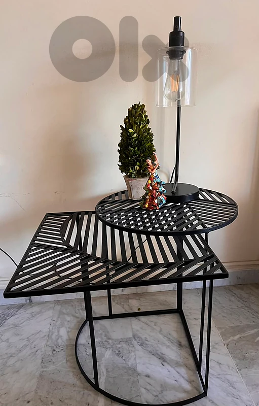 Steel Side Tables - Set of 2