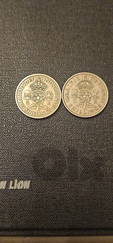 Two shillings/Florin Georges عملة تو شلن / فلورين الملك جورج السادس