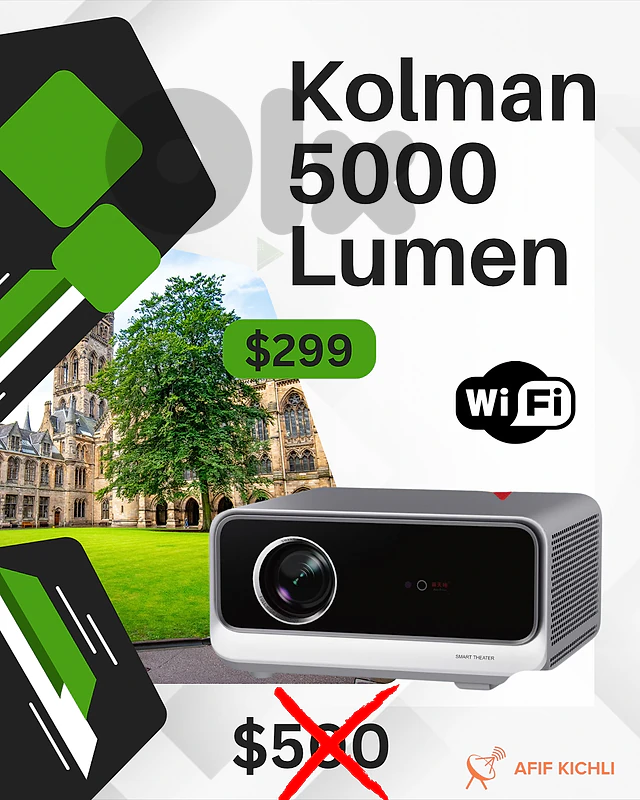 Kolman Projectors 5000 Lumens Smart