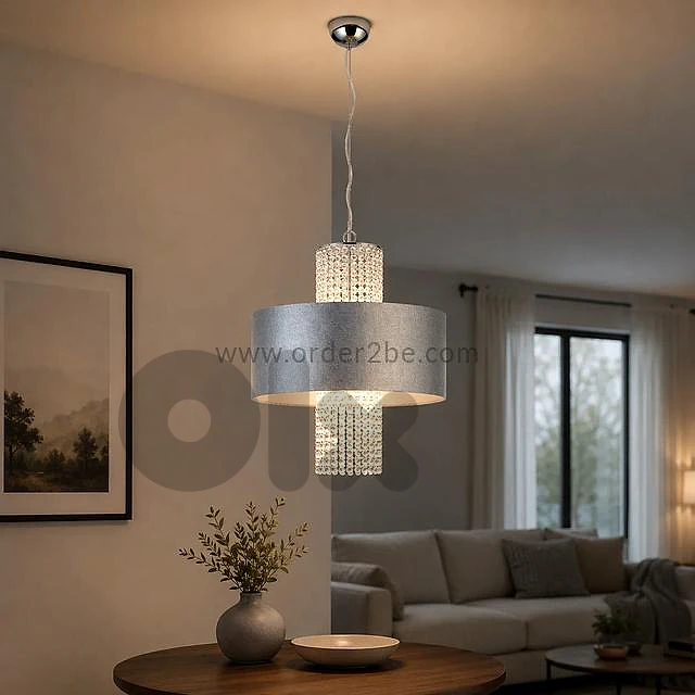 Reality KING Crystal Drum Pendant Light