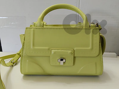 Brand New Zara Mini City Bag - Lime Green