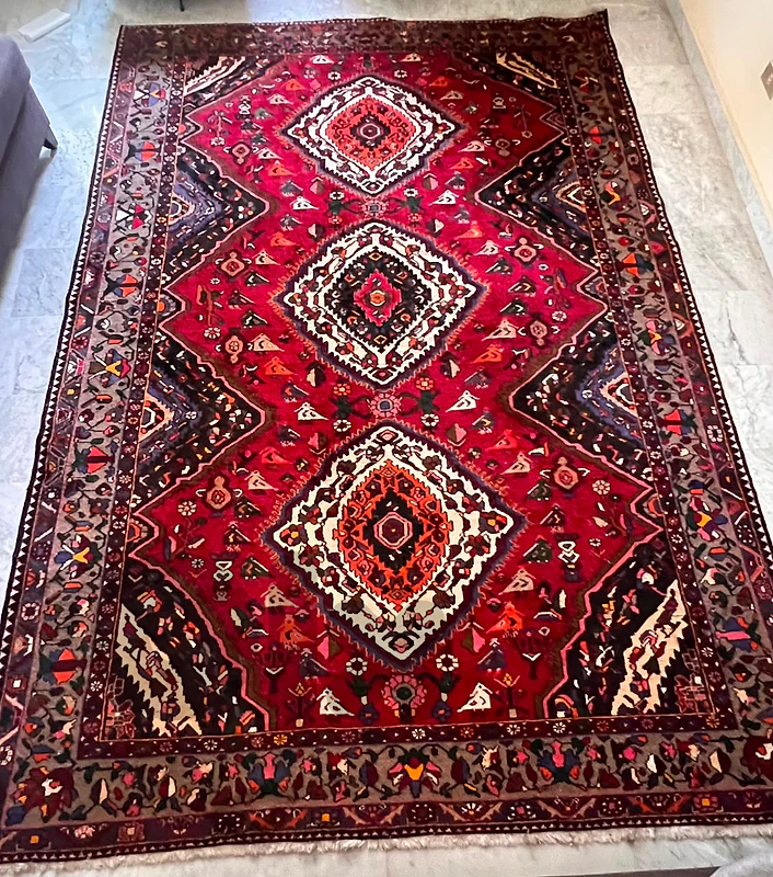 Vintage Persian Tribal Rug – Rich Colors – Large Size