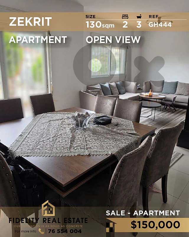 Apartment for sale in Zekrit GH444 شقة للبيع في زكريت Apartment for sale in Zekrit GH444 شقة للبيع في زكريت