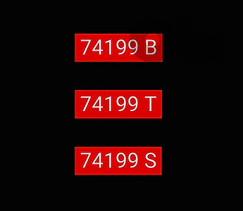 Trio 5 digits 74199