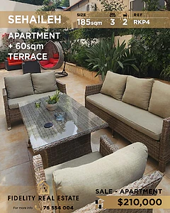 Apartment for sale in Sehaileh RKP4 شقة للبيع في سهيلة