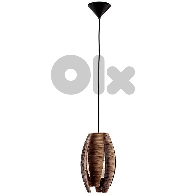 EGLO Mongu Pendant Lamp – Natural Raffia Lighting for Boho Decor