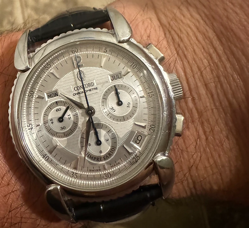 concord impresario chronoghraph triple date 2000$