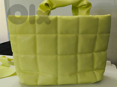 Trendy Neon Yellow Quilted Tote Bag - LC Waikiki