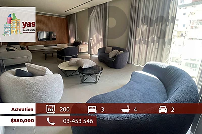 Achrafieh 200m2 | Prime Location | Decorated | Catch | OH