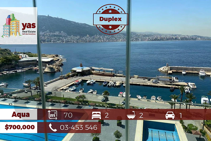 Aqua/Tabarja 70m2 | Duplex Chalet | Sea View | Luxury Resort | TYT
