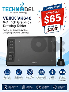VEIKK VK640 Graphics Tablet – NOW AVAILABLE!